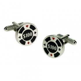 Cufflinks - Poker Chip